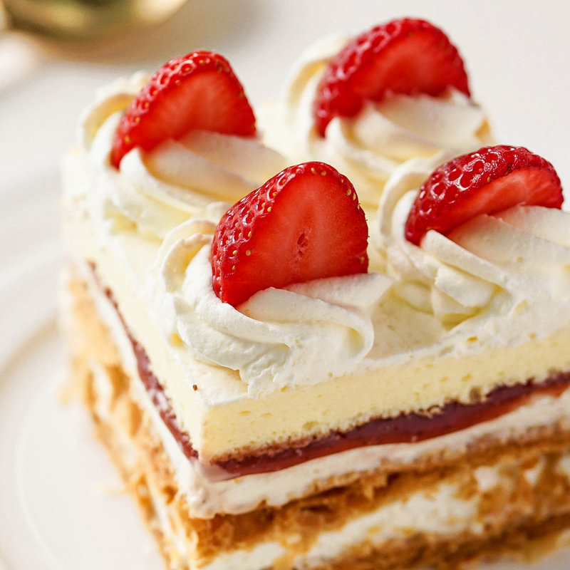 布朗先生 草莓起酥 蛋糕 1.5磅